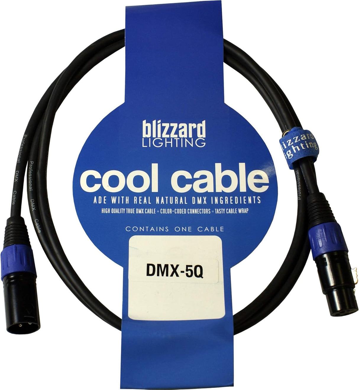 Blizzard DMX-IP-5Q 3-PIN DMX Cable 5ft M-F IP
