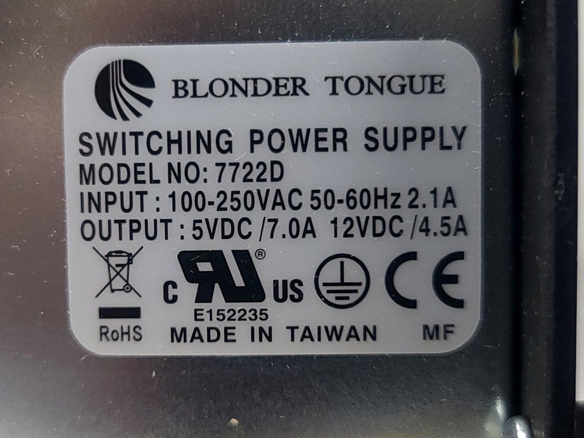 Blonder Tongue Laboratories MIPS-12D Audio/VIdeo Modulator Power Supply in Original Box