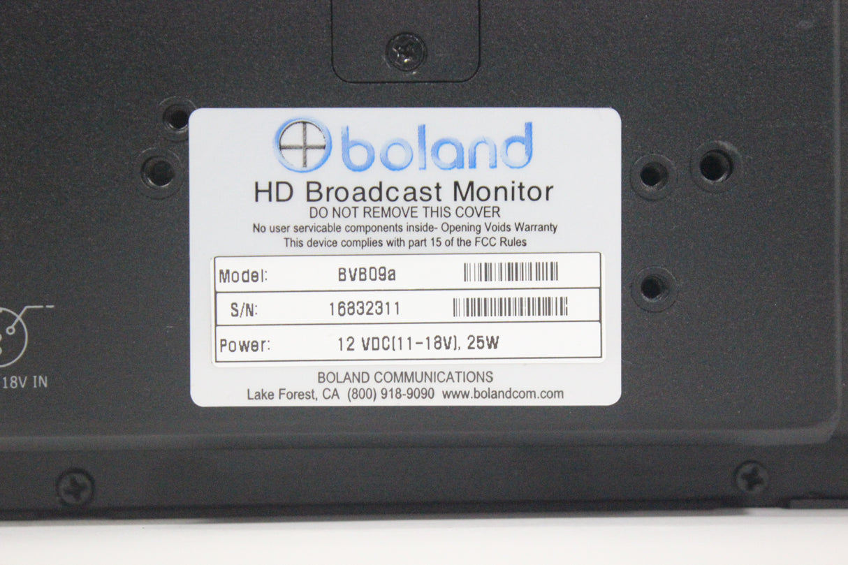 Boland BVB09a 9” DayBrite 2-Way Cross Conversion Monitor