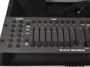 Botex DC 1216 II Lightcontroller w/ PSU, Male to Female 5 Pin, in Hard Carry Case