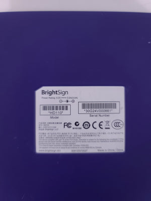 BrightSign HD110 Digital Signage Appliance Media Player