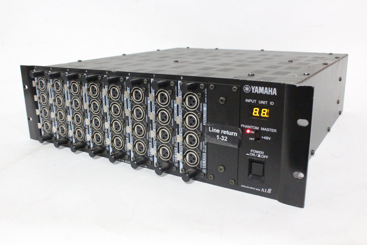 Yamaha AI8-ML8 Analog Input Box ((Powers ON, Not Fully Tested - Missing Output A) w/ (8) LMY4-AD Analog Input Option Cards|Yamaha AI8-ML8 Analog Input Box ((Powers ON, Not Fully Tested - Missing Output A) w/ (8) LMY4-AD Analog Input Option Cards||Yamaha AI8-ML8 Analog Input Box ((Powers ON, Not Fully Tested - Missing Output A) w/ (8) LMY4-AD Analog Input Option Cards|Yamaha AI8-ML8 Analog Input Box ((Powers ON, Not Fully Tested - Missing Output A) w/ (8) LMY4-AD Analog Input Option Cards