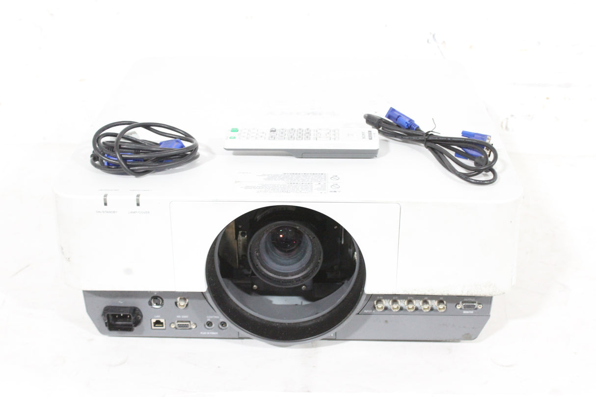 Sony VPL-FH500L (7,000 Lumens) Projector w/ Remote, (2) VGA Cables, PSU Cables in Wheeled Hard Case (Check Notes)