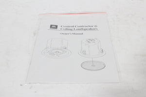 (2) JBL Control 24CT Ceiling Loud Speakers w/ (2) Rails in Original Box