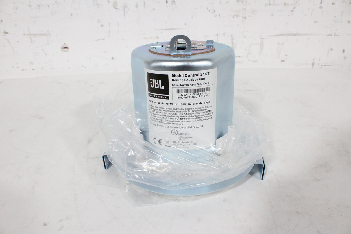 (2) JBL Control 24CT Ceiling Loud Speakers w/ (2) Rails in Original Box