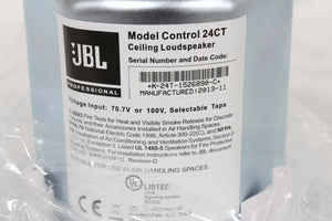 (2) JBL Control 24CT Ceiling Loud Speakers w/ (2) Rails in Original Box