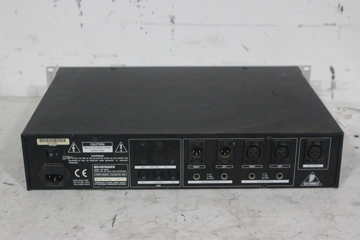 Behringer DSP-8000 Digital 24-Bit Dual DSP Mainframe Equalizer / Processor