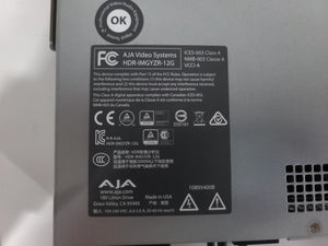AJA 12G-SDI Image Analyzer (Open Box)