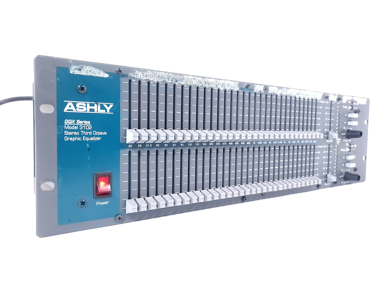 ASHLY 3102 GQX Series Stereo Third Octave Graphic Equalizer