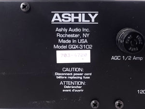 ASHLY 3102 GQX Series Stereo Third Octave Graphic Equalizer