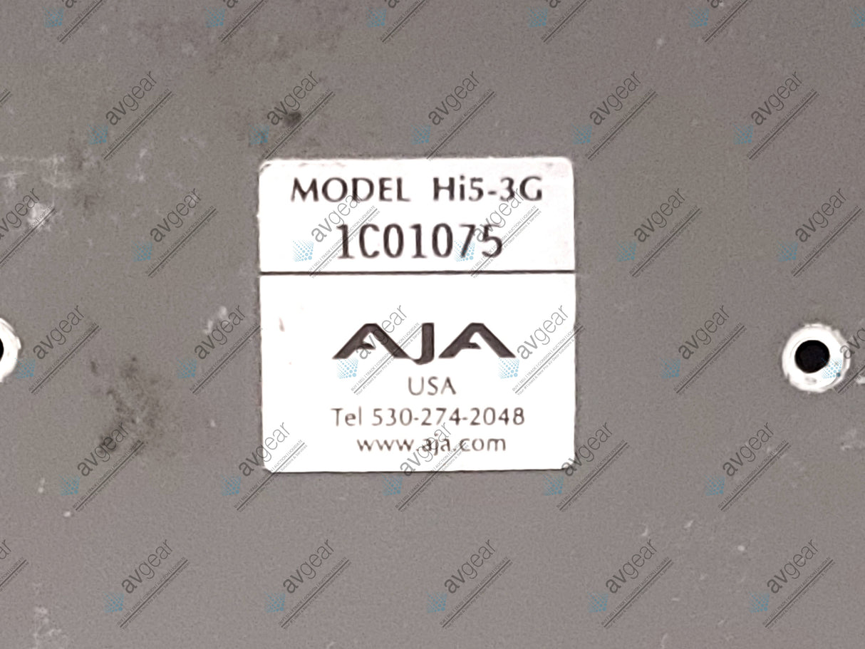 AJA Model Hi5-3G 3G/HD/SD-SDI to HDMI Video and Audio Converter