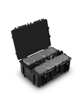 CHAUVET DJ Freedom Charge 8P Pelican-Style Charging Transport Case for Freedom Par Q9 and H9 IP (Black)
