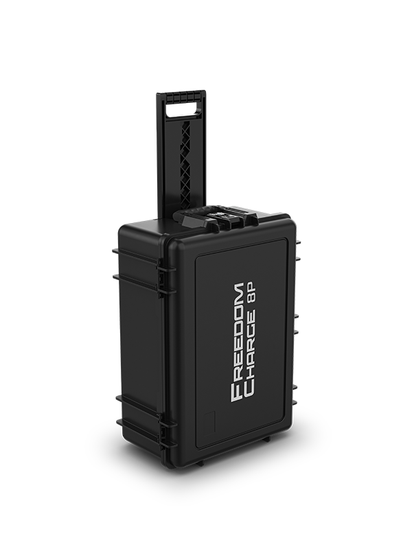 CHAUVET DJ Freedom Charge 8P Pelican-Style Charging Transport Case for Freedom Par Q9 and H9 IP (Black)