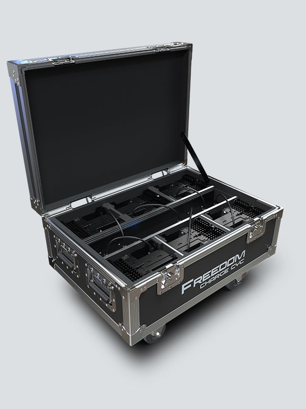 CHAUVET DJ Freedom Charge Cyc Wheeled Road Case for 6 Fixtures (Black)