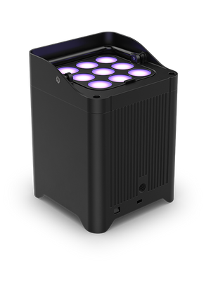 CHAUVET DJ Freedom Flex H9 IP Weather-Resistant Battery-Powered RGBAW+UV LED PAR Kit with Charging Case (6-Pack)
