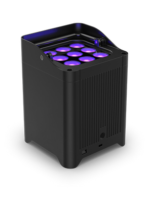 CHAUVET DJ Freedom Flex H9 IP Weather-Resistant Battery-Powered RGBAW+UV LED PAR Kit with Charging Case (6-Pack)