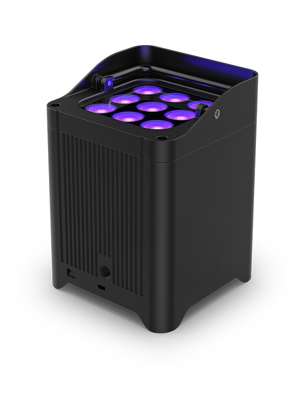 CHAUVET DJ Freedom Flex H9 IP Weather-Resistant Battery-Powered RGBAW+UV LED PAR Kit with Charging Case (6-Pack)