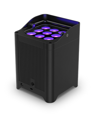 CHAUVET DJ Freedom Flex H9 IP Weather-Resistant Battery-Powered RGBAW+UV LED PAR Kit with Charging Case (6-Pack)
