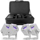 CHAUVET DJ Freedom H1 Battery-Powered Wireless LED Wash Light System (4 Fixtures, White Housing)