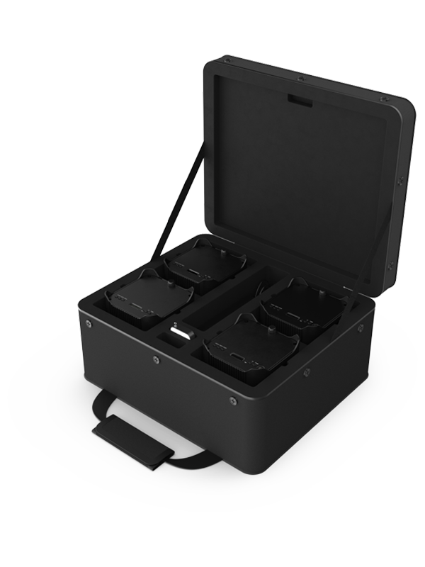 CHAUVET DJ Freedom Par Q9 X4 True Wireless RGBA LED PAR Kit with Carrying Bag, Remote, and Multi-Charger (4-Pack)