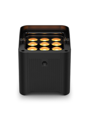 CHAUVET DJ Freedom Par Q9 X4 True Wireless RGBA LED PAR Kit with Carrying Bag, Remote, and Multi-Charger (4-Pack)