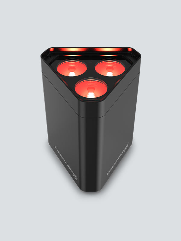 CHAUVET DJ Freedom Wedge Quad Battery-Powered Triangularly-Shaped RGBA LED Wash Light with D-Fi Wireless DMX