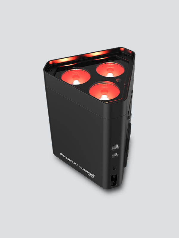 CHAUVET DJ Freedom Wedge Quad Battery-Powered Triangularly-Shaped RGBA LED Wash Light with D-Fi Wireless DMX