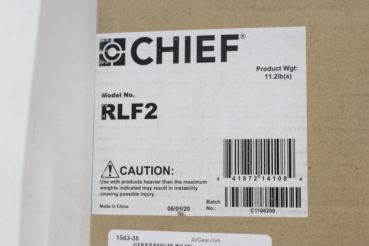 CHIEF RLF2 Fit Series Low-Profile Hinge Mount for 32 - 52 Inch Displays