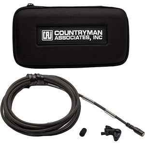 Countryman B2DW4FF05BSR B2D Directional Lavalier with Detachable SR Connector for Sennheiser Wireless Transmitters (Gray Band, Black)