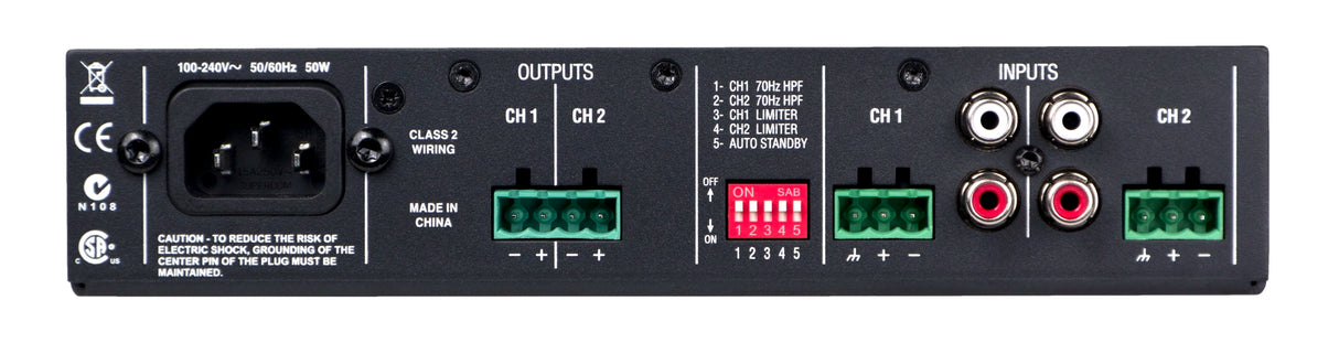 JBL CSA 2120 Commercial Series 2-Channel 120W Power Amplifier