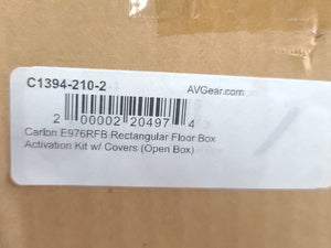 Carlon E976RFB Rectangular Floor Box Activation Kit w/ Covers (Open Box)