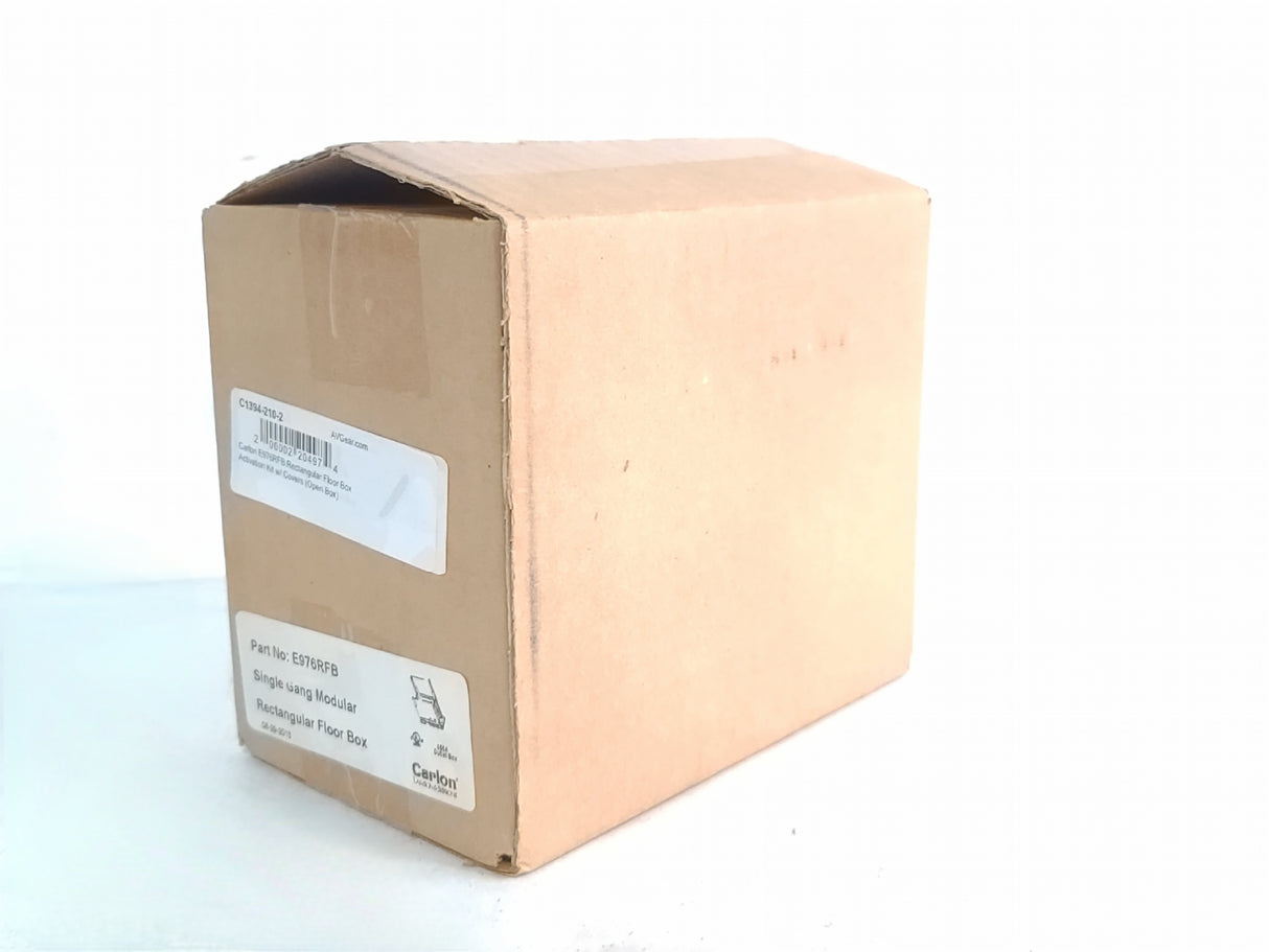 Carlon E976RFB Rectangular Floor Box Activation Kit w/ Covers (Open Box)
