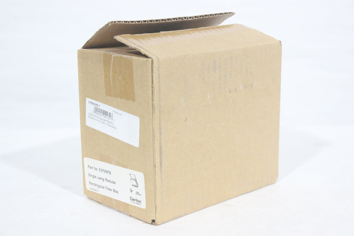 Carlon I125 Rectangular Floor Box Activation Kit w/ Covers in Original Box