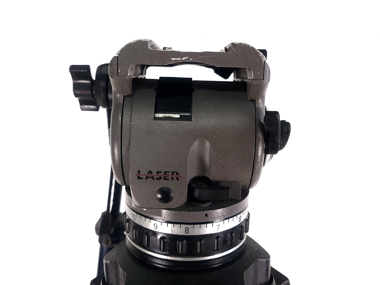 Cartoni Laser Fluid Head 2 Stage Tripod in Tuffpak Hard Carry Case