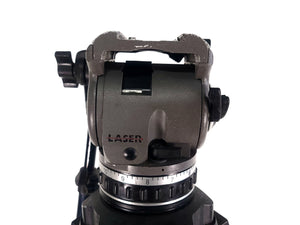 Cartoni Laser Fluid Head 2 Stage Tripod in Tuffpak Hard Carry Case