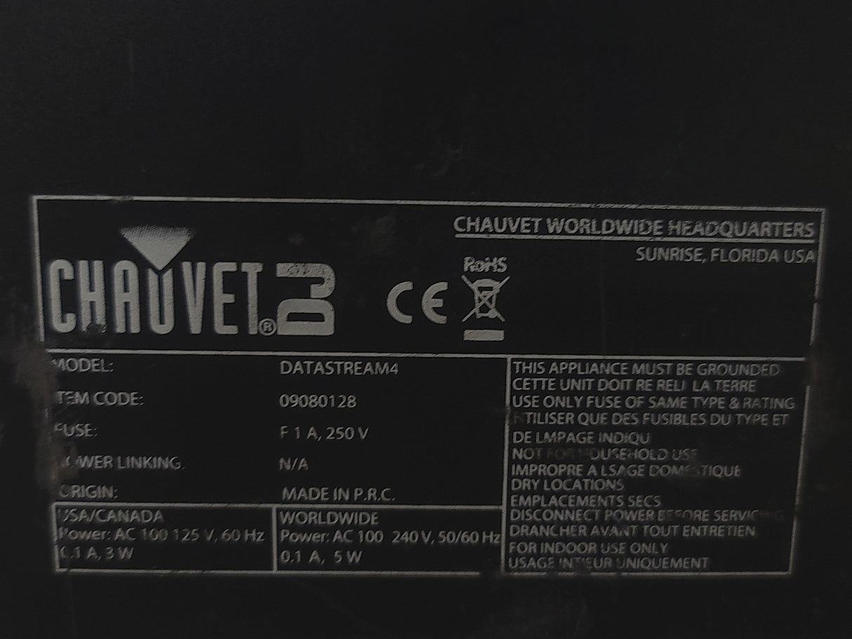 Chauvet Data Stream 4 DMX-512 Optical Splitter