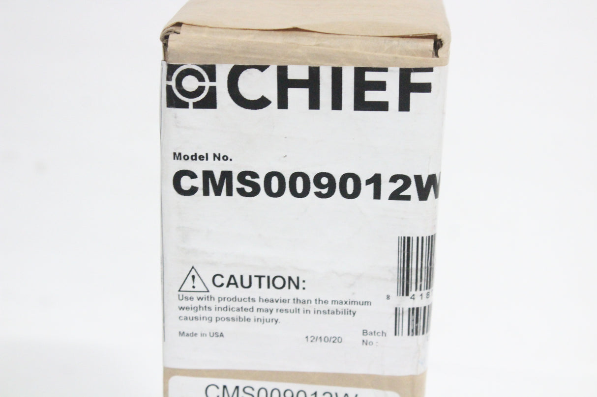 Chief CMS009012W, 9-12 Inch Adjustable Extension Column, Pole