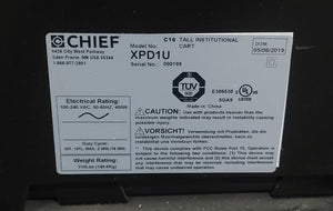Chief XPD1U Electric Height Adjust TV Mount w/ (7) Custom Dual Post TV Mount Stands and Accessories
