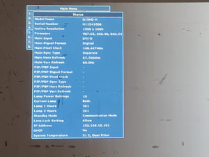 Christie D12HD-H 10,000 Lumen 1DLP Large Venue Projector (1126 Op Hours) w/ Remote Control in Hard Wheeled Case