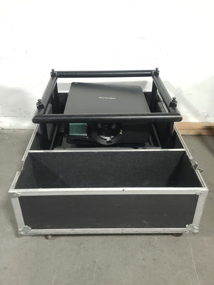 Christie D12HD-H (Lamp 1 101, Lamp 2 179 Hours) 10,000 Lumens HD 0.95" DLP x 1 1080P Large Venue Projector (NO LENS) In Wheeled Road Case
