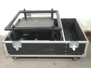 Christie D12HD-H (Lamp 1 101, Lamp 2 179 Hours) 10,000 Lumens HD 0.95" DLP x 1 1080P Large Venue Projector (NO LENS) In Wheeled Road Case