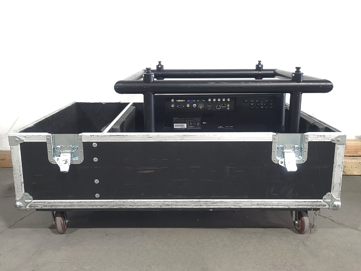 Christie D12HD-H (Lamp 1 194, Lamp 2 194 Hours) 10,000 Lumens HD 0.95" DLP x 1 1080P Large Venue Projector (NO LENS) In Wheeled Road Case