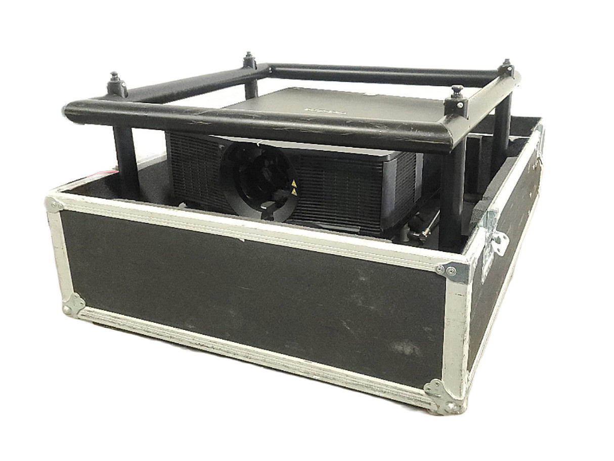 Christie D12HD-H (Lamp 1 445, Lamp 2 445 Hours) 10,000 Lumens HD 0.95" DLP x 1 1080P Large Venue Projector (NO LENS) In Wheeled Road Case