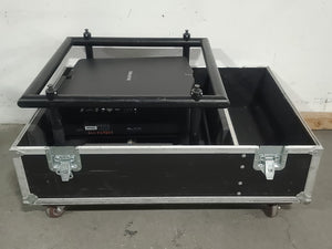 Christie D12HD-H (Lamp 1 477, Lamp 2 446 Hours) 10,000 Lumens HD 0.95" DLP x 1 1080P Large Venue Projector (NO LENS) In Wheeled Road Case