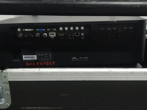 Christie D12HD-H (Lamp 1 477, Lamp 2 446 Hours) 10,000 Lumens HD 0.95" DLP x 1 1080P Large Venue Projector (NO LENS) In Wheeled Road Case