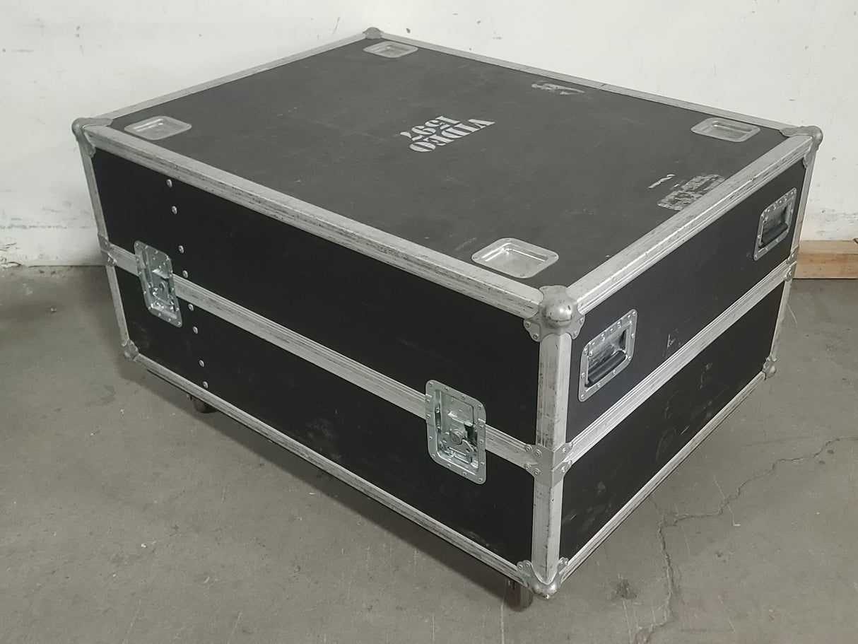 Christie D12HD-H (Lamp 1 477, Lamp 2 446 Hours) 10,000 Lumens HD 0.95" DLP x 1 1080P Large Venue Projector (NO LENS) In Wheeled Road Case