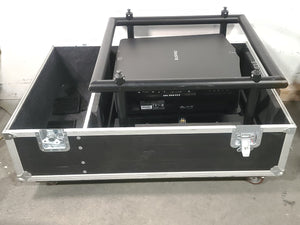 Christie D12HD-H (Lamp 1 608, Lamp 2 602 Hours) 10,000 Lumens HD 0.95" DLP x 1 1080P Large Venue Projector (NO LENS) In Wheeled Road Case