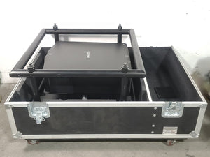 Christie D12HD-H (Lamp 1 608, Lamp 2 602 Hours) 10,000 Lumens HD 0.95" DLP x 1 1080P Large Venue Projector (NO LENS) In Wheeled Road Case