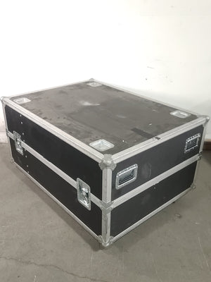 Christie D12HD-H (Lamp 1 84, Lamp 2 84 Hours) 10,000 Lumens HD 0.95" DLP x 1 1080P Large Venue Projector (NO LENS) In Wheeled Road Case (NEEDS REPAIRS)