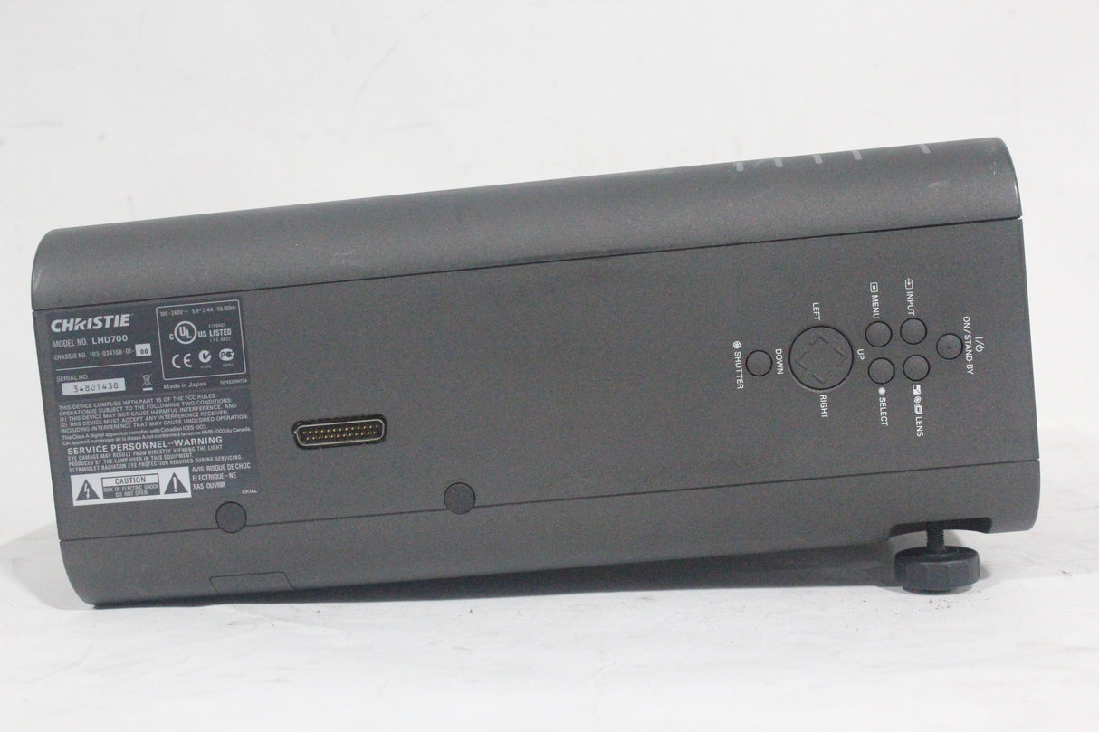 Christie LHD700 Projector &amp; Hardware (561 Hours) w/ Anvil Wheeled Hard Case
